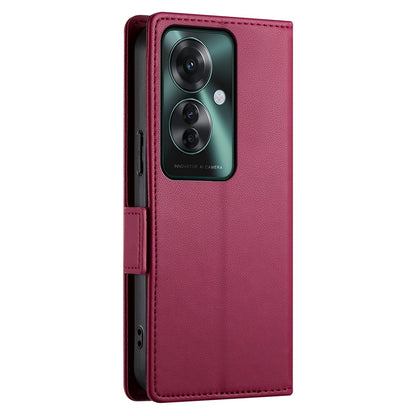 OPPO Reno11 F Magnetic Leather Wallet Case with Card Slots, Stand Function & Full Protection