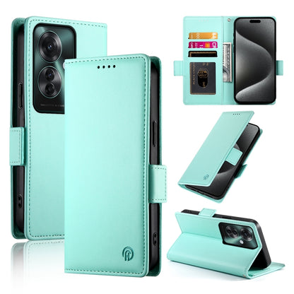 OPPO Reno11 F Magnetic Leather Wallet Case with Card Slots, Stand Function & Full Protection