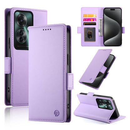 OPPO Reno11 F Magnetic Leather Wallet Case with Card Slots, Stand Function & Full Protection