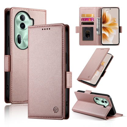 OPPO Reno11 Pro 5G Magnetic Leather Wallet Case with Card Slots, Stand Function & Full Protection