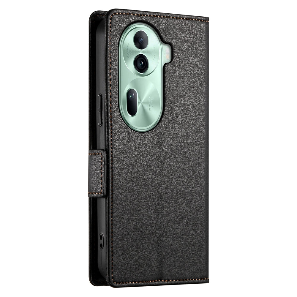 OPPO Reno11 Pro 5G Magnetic Leather Wallet Case with Card Slots, Stand Function & Full Protection