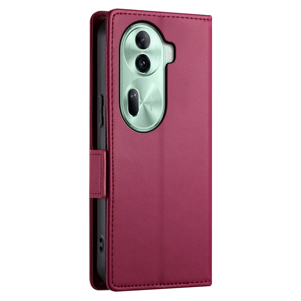 OPPO Reno11 Pro 5G Magnetic Leather Wallet Case with Card Slots, Stand Function & Full Protection