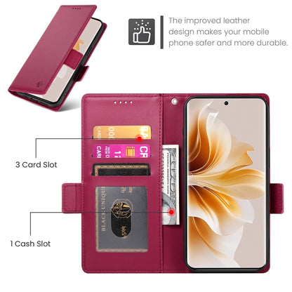 OPPO Reno11 Pro 5G Magnetic Leather Wallet Case with Card Slots, Stand Function & Full Protection