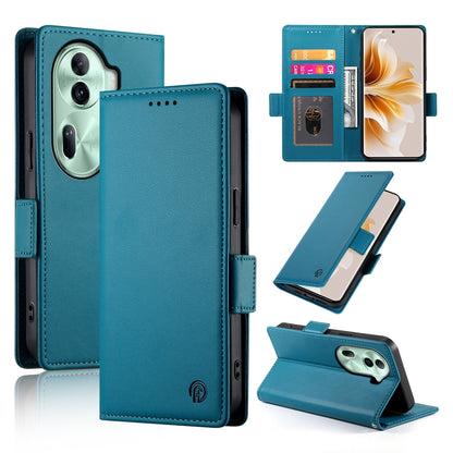 OPPO Reno11 Pro 5G Magnetic Leather Wallet Case with Card Slots, Stand Function & Full Protection