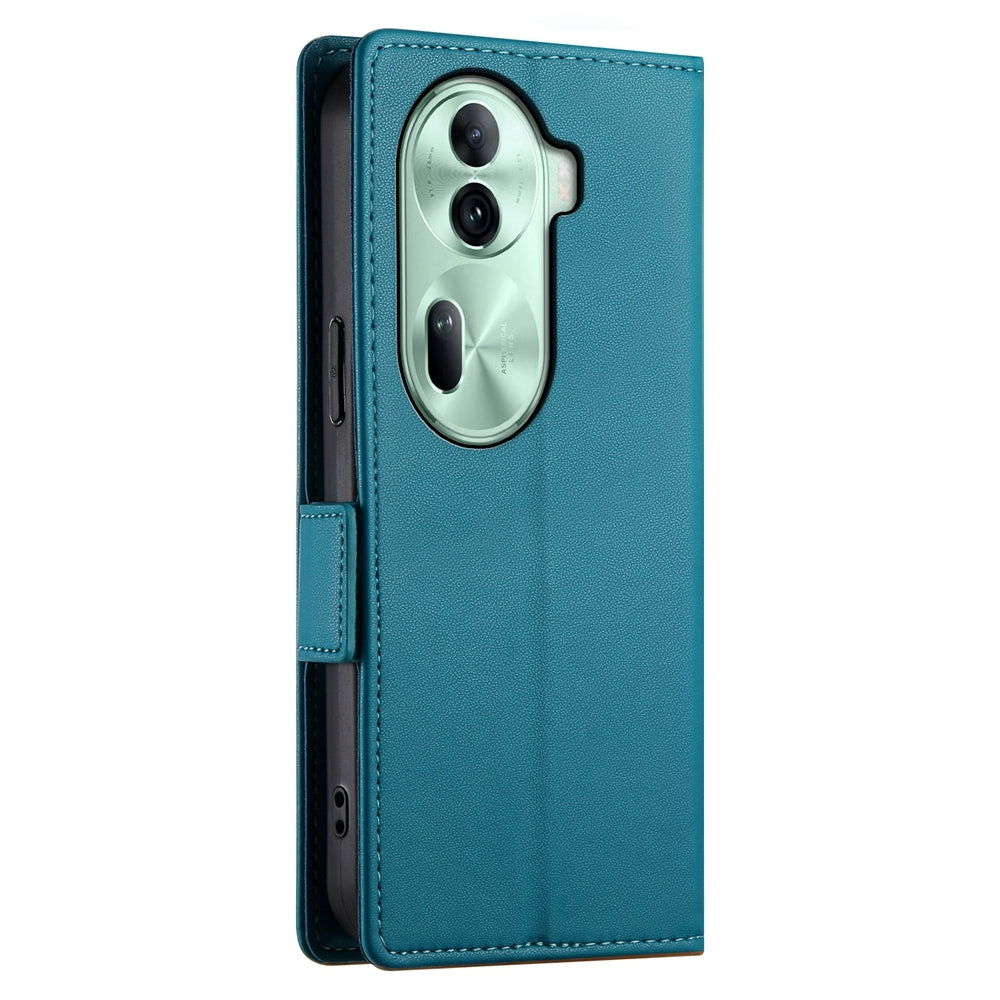 OPPO Reno11 Pro 5G Magnetic Leather Wallet Case with Card Slots, Stand Function & Full Protection
