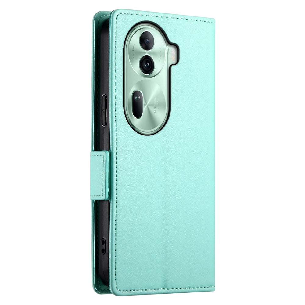 OPPO Reno11 Pro 5G Magnetic Leather Wallet Case with Card Slots, Stand Function & Full Protection