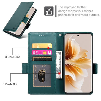 OPPO Reno11 Pro 5G Magnetic Leather Wallet Case with Card Slots, Stand Function & Full Protection