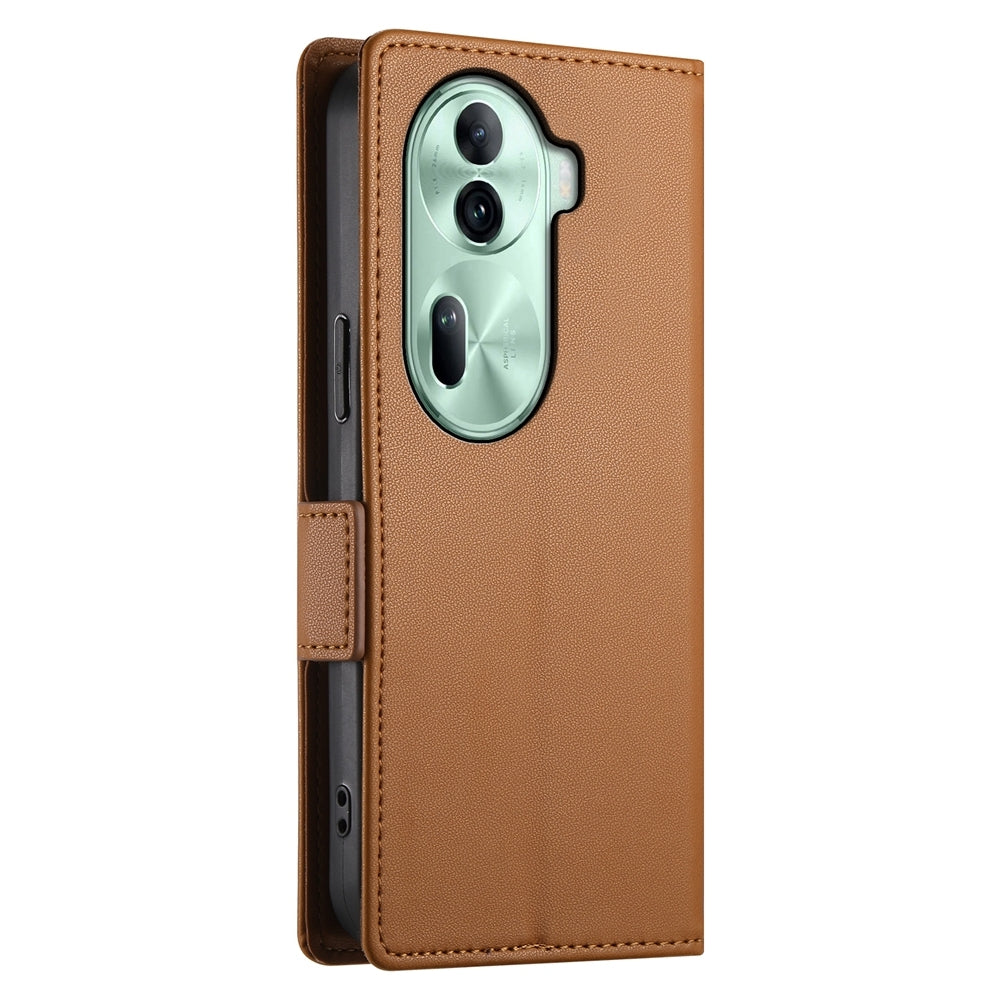 OPPO Reno11 Pro 5G Magnetic Leather Wallet Case with Card Slots, Stand Function & Full Protection