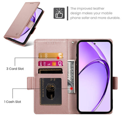 OPPO A3 Pro 5G Magnetic Leather Wallet Case with Card Slots, Stand Function & Full Protection