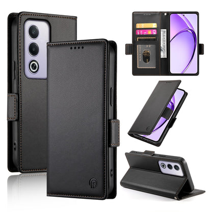 OPPO A3 Pro 5G Magnetic Leather Wallet Case with Card Slots, Stand Function & Full Protection