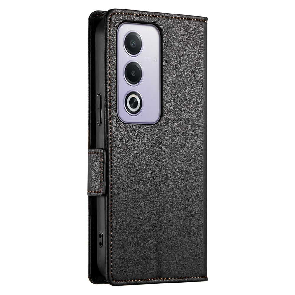 OPPO A3 Pro 5G Magnetic Leather Wallet Case with Card Slots, Stand Function & Full Protection
