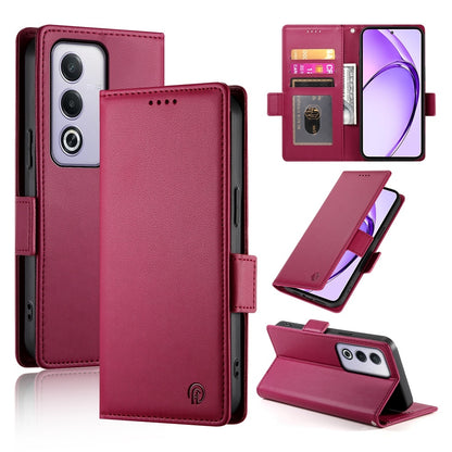 OPPO A3 Pro 5G Magnetic Leather Wallet Case with Card Slots, Stand Function & Full Protection