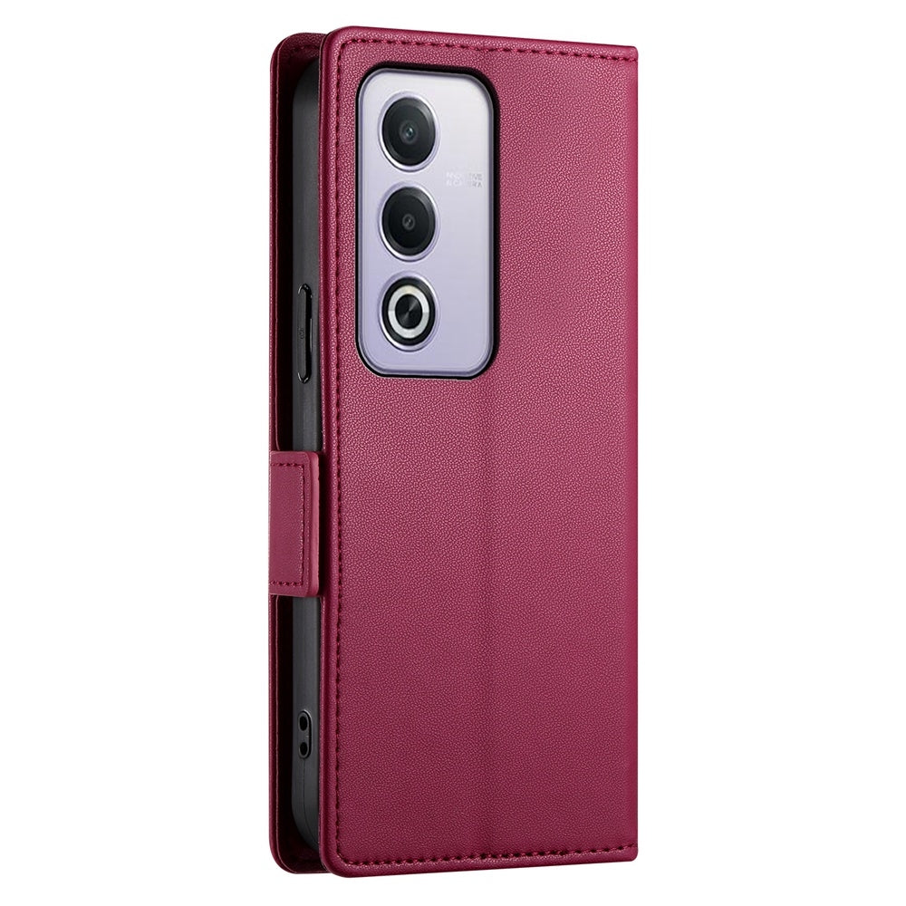 OPPO A3 Pro 5G Magnetic Leather Wallet Case with Card Slots, Stand Function & Full Protection