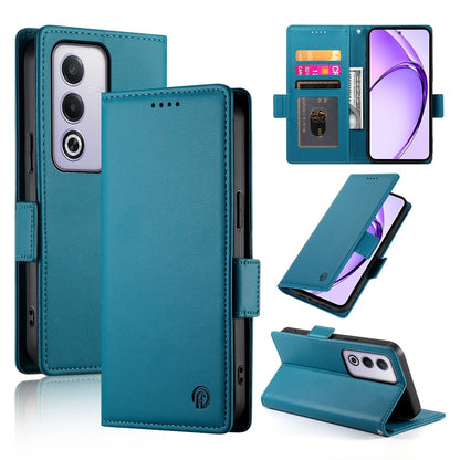 OPPO A3 Pro 5G Magnetic Leather Wallet Case with Card Slots, Stand Function & Full Protection