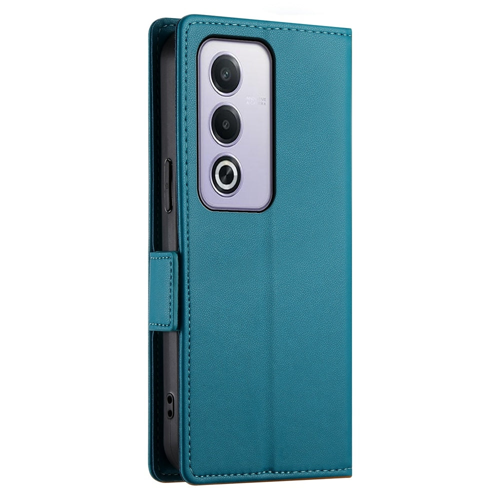 OPPO A3 Pro 5G Magnetic Leather Wallet Case with Card Slots, Stand Function & Full Protection