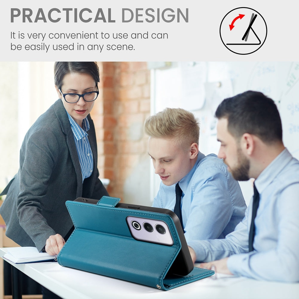 OPPO A3 Pro 5G Magnetic Leather Wallet Case with Card Slots, Stand Function & Full Protection