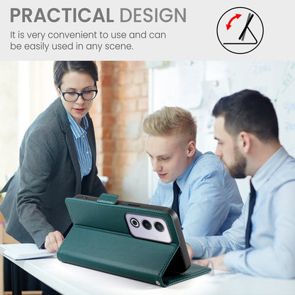 OPPO A3 Pro 5G Magnetic Leather Wallet Case with Card Slots, Stand Function & Full Protection