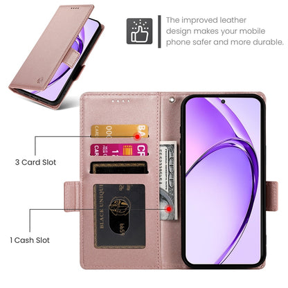 OPPO A3X 4G/5G Magnetic Leather Wallet Case with Card Slots, Stand Function & Full Protection