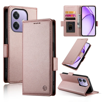 OPPO A3X 4G/5G Magnetic Leather Wallet Case with Card Slots, Stand Function & Full Protection