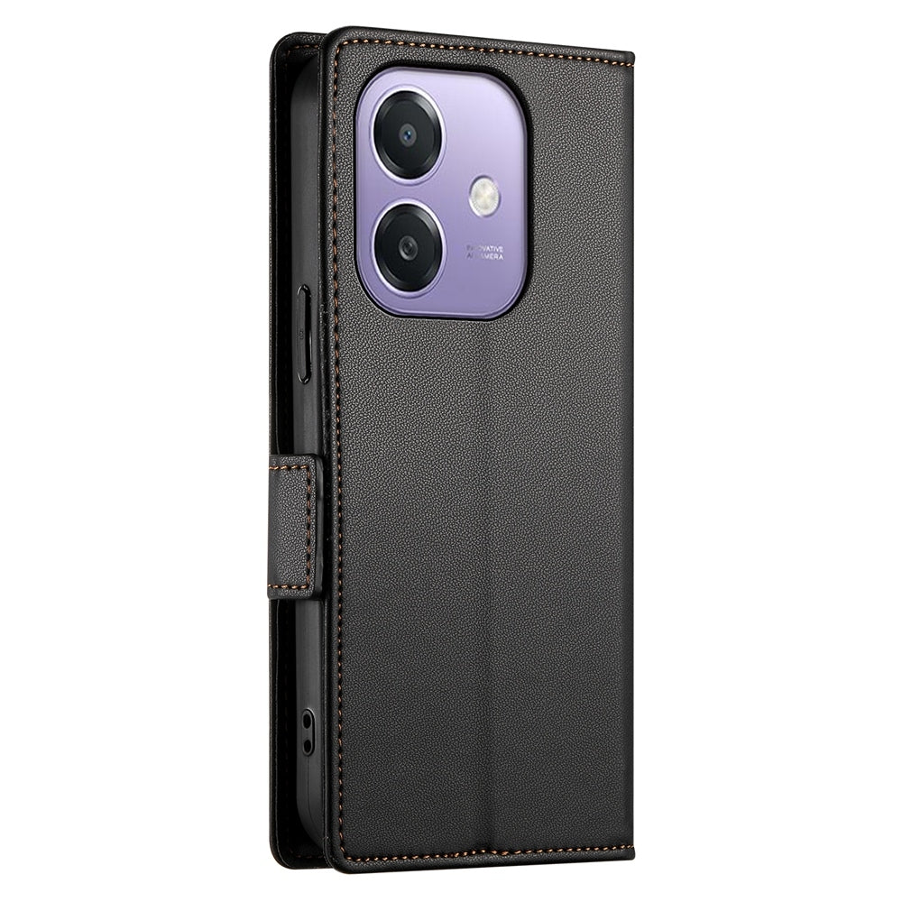 OPPO A3X 4G/5G Magnetic Leather Wallet Case with Card Slots, Stand Function & Full Protection