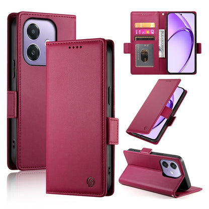 OPPO A3 4G/5G Magnetic Leather Wallet Case with Card Slots, Stand Function & Full Protection