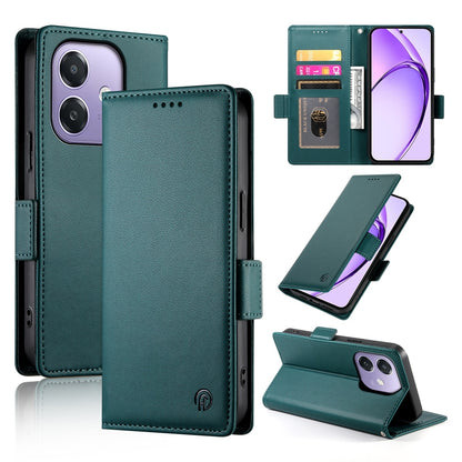 OPPO A3X 4G/5G Magnetic Leather Wallet Case with Card Slots, Stand Function & Full Protection