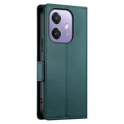 OPPO A3X 4G/5G Magnetic Leather Wallet Case with Card Slots, Stand Function & Full Protection