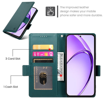 OPPO A3X 4G/5G Magnetic Leather Wallet Case with Card Slots, Stand Function & Full Protection