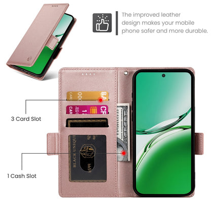 OPPO Reno12 F 4G/5G Magnetic Leather Wallet Case with Card Slots, Stand Function & Full Protection