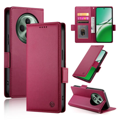 OPPO Reno12 F 4G/5G Magnetic Leather Wallet Case with Card Slots, Stand Function & Full Protection