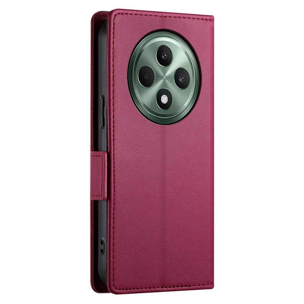 OPPO Reno12 F 4G/5G Magnetic Leather Wallet Case with Card Slots, Stand Function & Full Protection