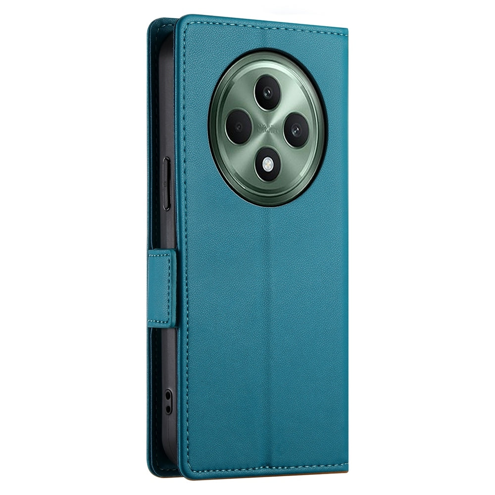 OPPO Reno12 F27 Magnetic Leather Wallet Case with Card Slots, Stand Function & Full Protection