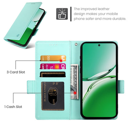 OPPO Reno12 F27 Magnetic Leather Wallet Case with Card Slots, Stand Function & Full Protection