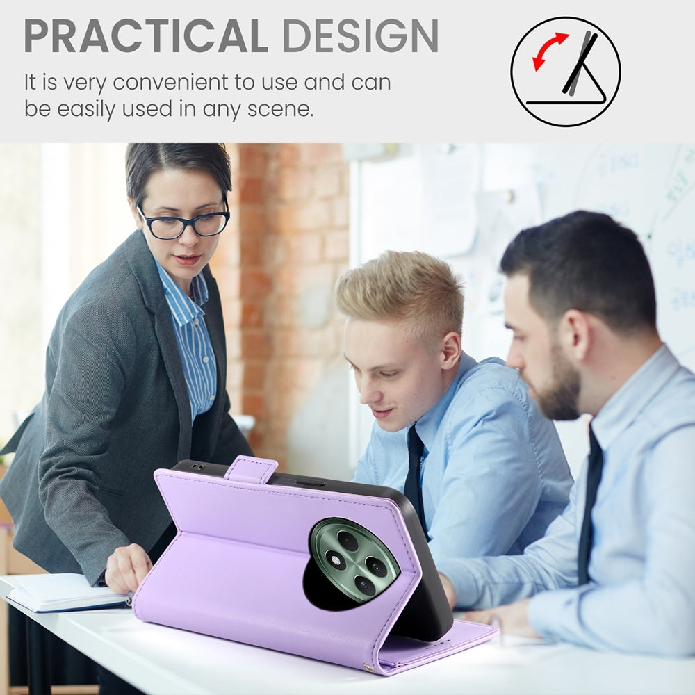 OPPO Reno12 F 4G/5G Magnetic Leather Wallet Case with Card Slots, Stand Function & Full Protection