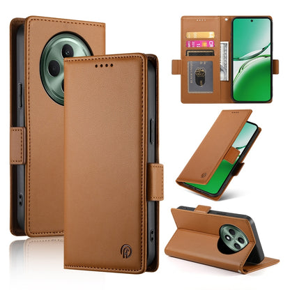 OPPO Reno12 F 4G/5G Magnetic Leather Wallet Case with Card Slots, Stand Function & Full Protection