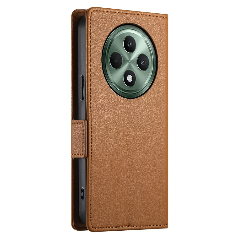 OPPO Reno12 F 4G/5G Magnetic Leather Wallet Case with Card Slots, Stand Function & Full Protection