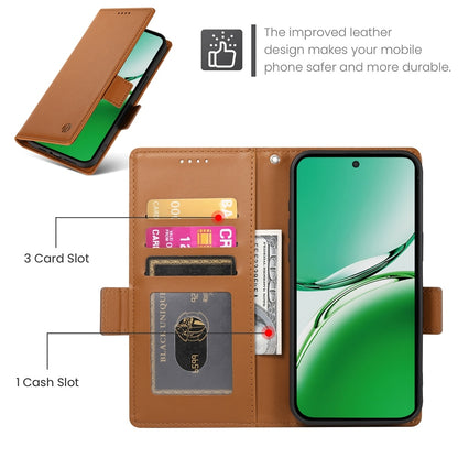 OPPO Reno12 F 4G/5G Magnetic Leather Wallet Case with Card Slots, Stand Function & Full Protection