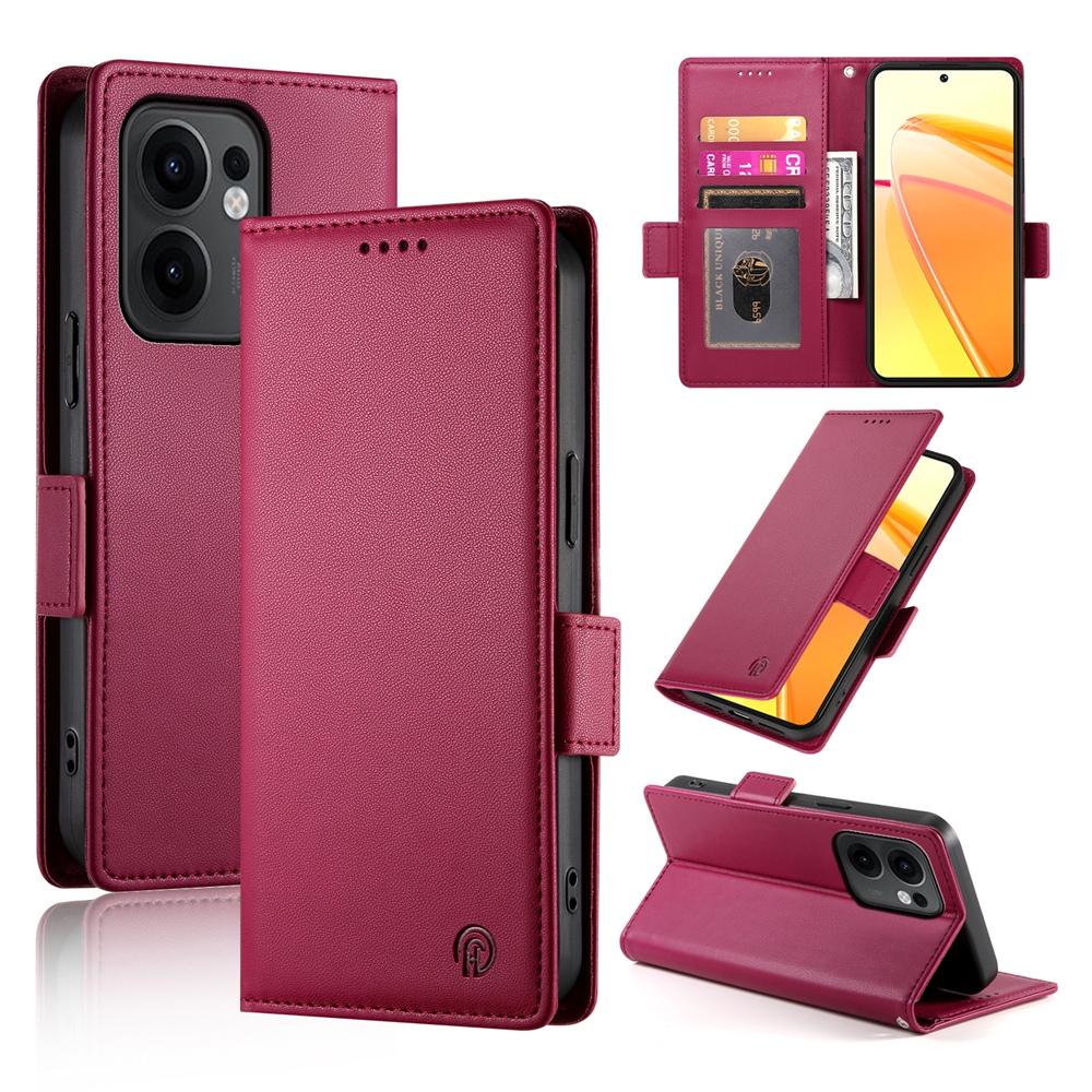 OPPO Reno13 F 4G/5G Magnetic Leather Wallet Case with Card Slots, Stand Function & Full Protection