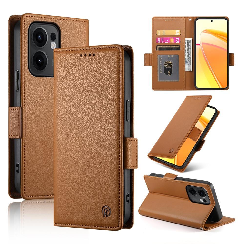 OPPO Reno13 F 4G/5G Magnetic Leather Wallet Case with Card Slots, Stand Function & Full Protection