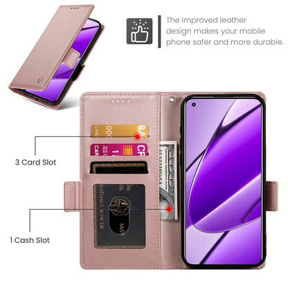 Realme 11 4G Magnetic Leather Wallet Case with Card Slots, Stand Function & Full Protection
