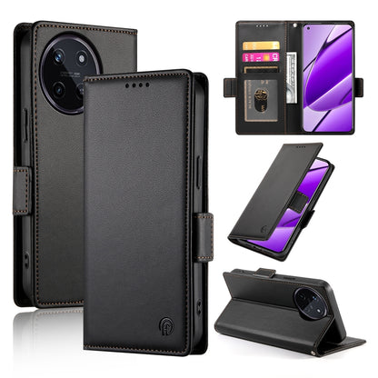 Realme 11 4G Magnetic Leather Wallet Case with Card Slots, Stand Function & Full Protection