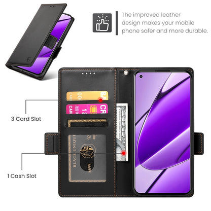 Realme 11 4G Magnetic Leather Wallet Case with Card Slots, Stand Function & Full Protection