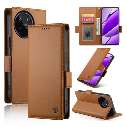 Realme 11 4G Magnetic Leather Wallet Case with Card Slots, Stand Function & Full Protection