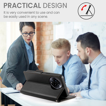 Realme 11 5G Magnetic Leather Wallet Case with Card Slots, Stand Function & Full Protection