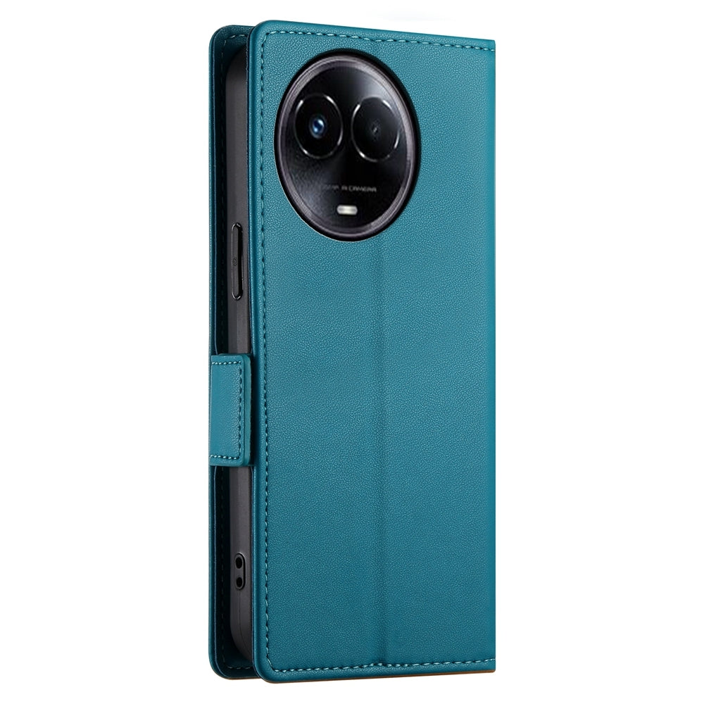 Realme 11 5G Magnetic Leather Wallet Case with Card Slots, Stand Function & Full Protection