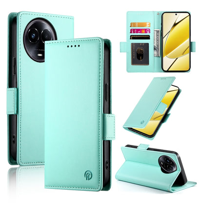 Realme 11 5G Magnetic Leather Wallet Case with Card Slots, Stand Function & Full Protection