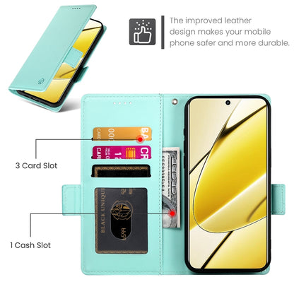 Realme 11 5G Magnetic Leather Wallet Case with Card Slots, Stand Function & Full Protection