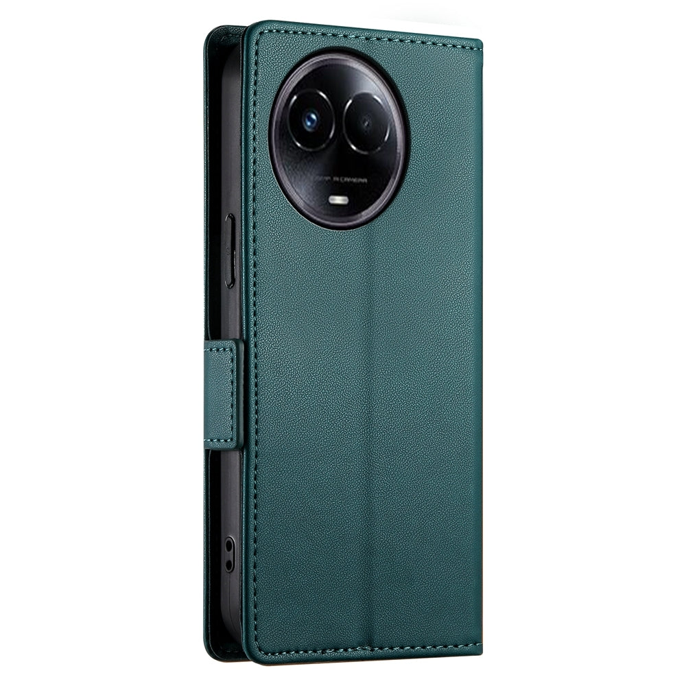 Realme 11 5G Magnetic Leather Wallet Case with Card Slots, Stand Function & Full Protection