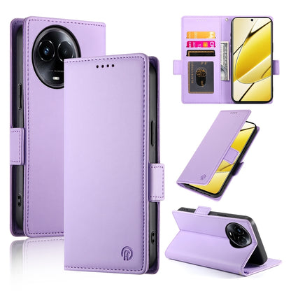 Realme 11 5G Magnetic Leather Wallet Case with Card Slots, Stand Function & Full Protection
