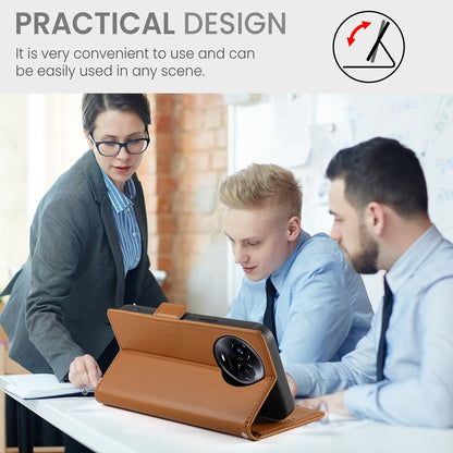 Realme 11 5G Magnetic Leather Wallet Case with Card Slots, Stand Function & Full Protection